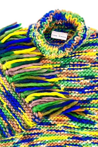 Fall 1997 Todd Oldham Hand-Knitted Fringe Sweater