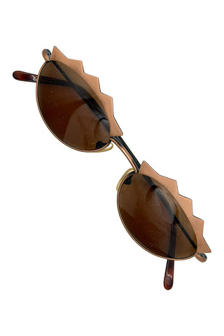 Vintage Todd Oldham Crown-Edge Sunglasses