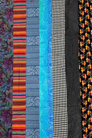 Unique Pieced Stripe Printed Panel