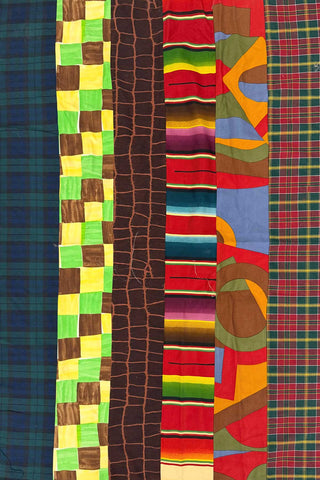 Unique Pieced Stripe Printed Panel