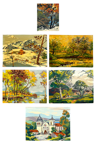 Pastoral Paint-by-Number Paintings