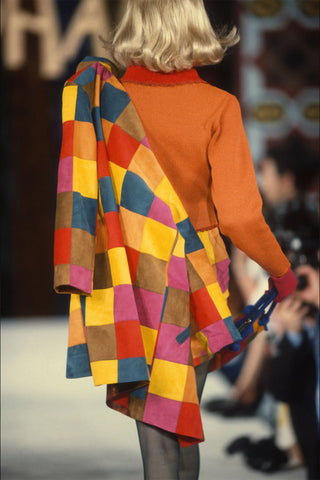 Fall 1991 Todd Oldham Patchwork Ultrasuede Coat