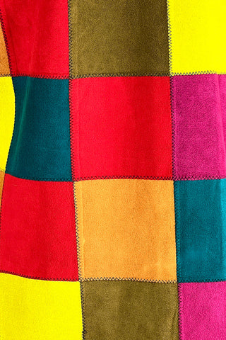 Fall 1991 Todd Oldham Patchwork Ultrasuede Coat