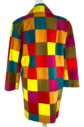 Fall 1991 Todd Oldham Patchwork Ultrasuede Coat