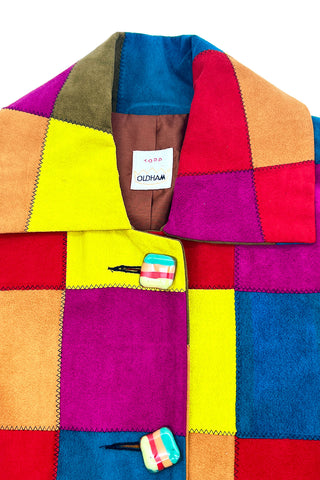 Fall 1991 Todd Oldham Patchwork Ultrasuede Coat