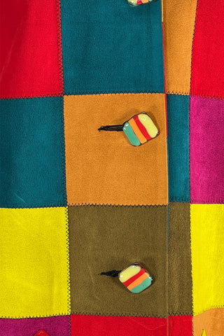 Fall 1991 Todd Oldham Patchwork Ultrasuede Coat