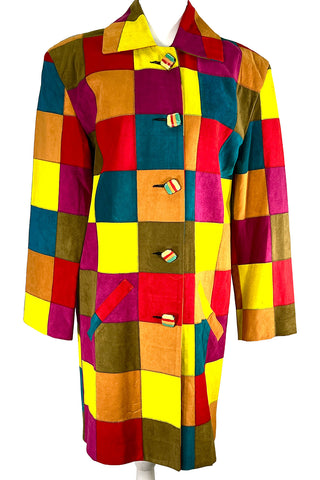 Fall 1991 Todd Oldham Patchwork Ultrasuede Coat