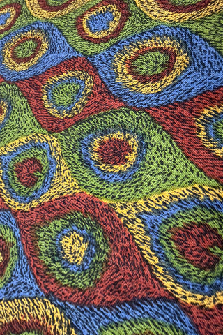 1996 Peacock Print Silk Broadcloth 4 Yards