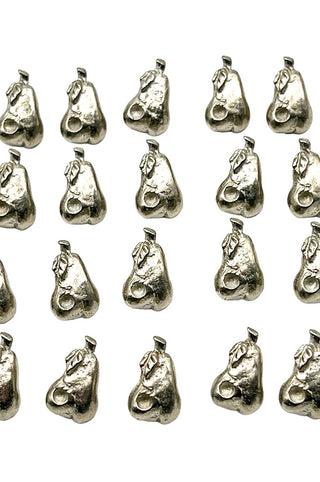 1996 Silver Plated Little Pear Button, Set of 20