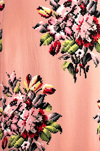 Spring 1998 Todd Oldham Pixelated Floral Dress