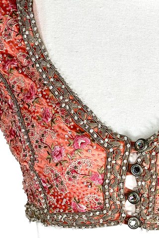 Spring 1998 Todd Oldham Beaded Silk Satin Top