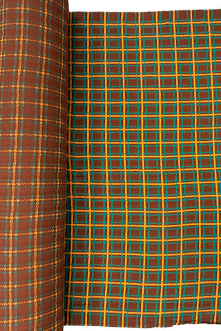 Fall 1996 Todd Oldham Wool Plaid Fabric, 4 Yard Panel