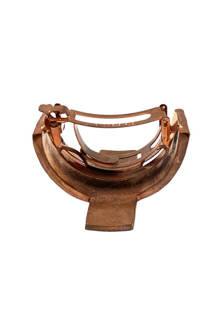 Fall 1994 Todd Oldham Copper Plated Ebonized Ponytail Cuff With Multicolor Swarovski Crystals