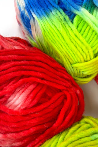 Skein-dyed Wool Yarn set of 6 | Popsicle