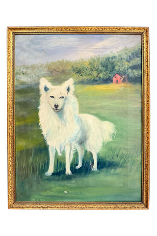 Framed Samoyed Painting