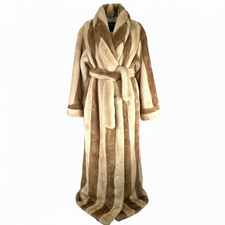 Fall 1995 Todd Oldham Duo Tone Faux-Fur Coat