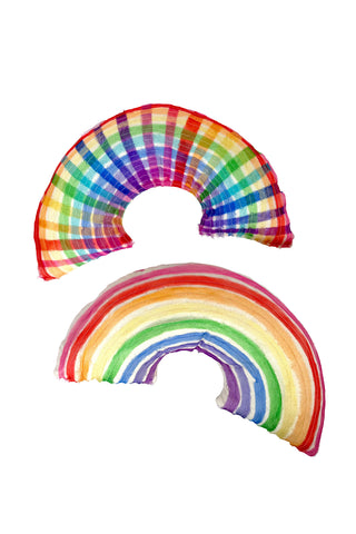 Canvas Rainbow Pillow Set