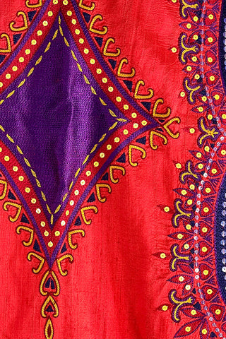 Fall 1991 Todd Oldham Embroidered Heart Silk Stole
