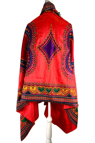 Fall 1991 Todd Oldham Embroidered Heart Silk Stole