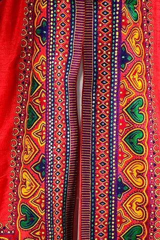 Fall 1991 Todd Oldham Embroidered Heart Silk Stole