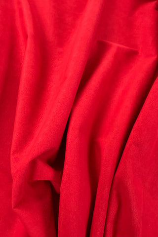 1996 Todd Oldham Red Ultrasuede, 3.5 Yard Panel