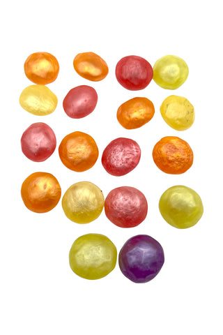 Vintage Todd Oldham Multi Colored Resin Dot Buttons, Mixed Set Of 18