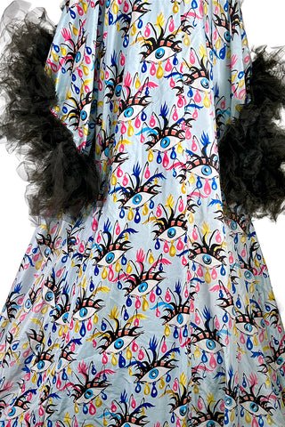 Spring 1994 Todd Oldham Eyelash Print Dream Robe