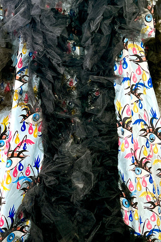 Spring 1994 Todd Oldham Eyelash Print Dream Robe