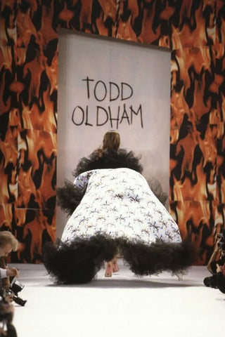 Spring 1994 Todd Oldham Eyelash Print Dream Robe