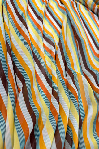 5 Yard Pc Spring 1994 Stripe Vintage Wide Voile Fabric