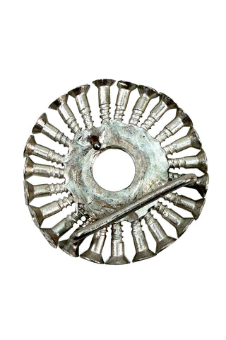 Spring 1994 Todd Oldham Silver Plated Screw Belt Buckle