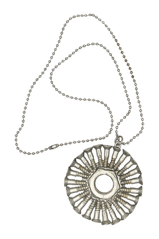 Spring 1994 Hardware Screw and Nut Pendant Necklace