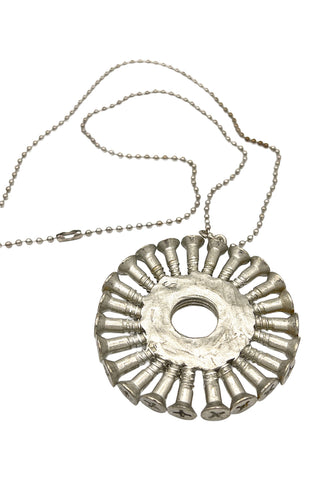 Spring 1994 Hardware Screw and Nut Pendant Necklace