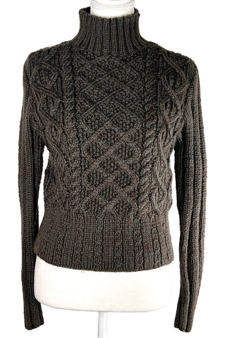 Fall 1998 Todd Oldham Handknit Cable Sweater