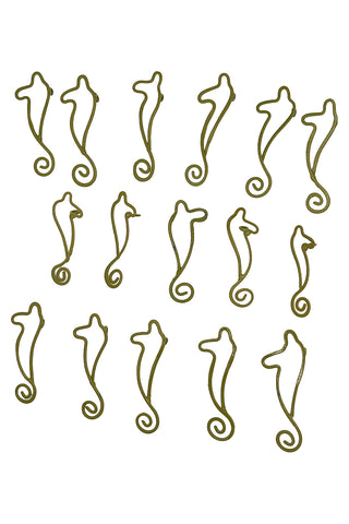 Vintage Todd Oldham Handmade Wire Sea Horse Buttons, Set of 16