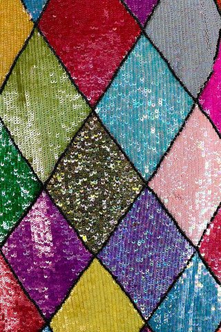 Spring 1993 Todd Oldham Harlequin Sequin Skirt