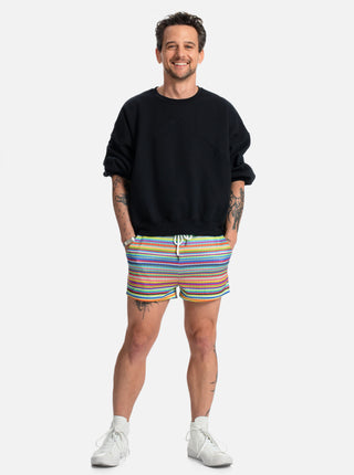 Sequin Stripe Shorts