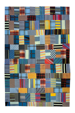 1995 Micro Knit Fabric, "Mens Shirt" Print, Set of 4