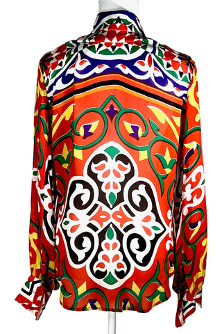 Spring 1995 Todd Oldham Printed Silk Chiffon Shirt