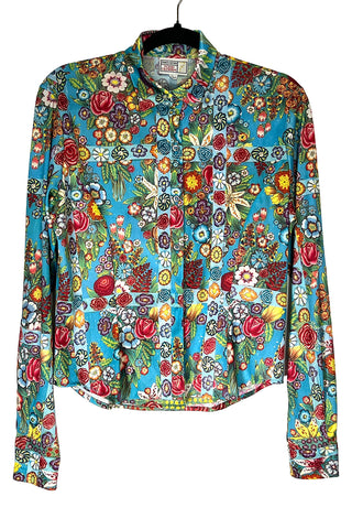 Times Seven by Todd Oldham Floral Print Shirt