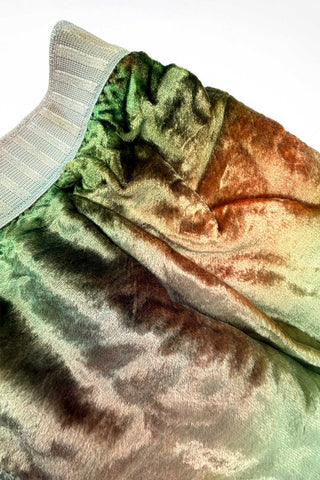 Hand Dyed Crushed Rayon Velvet Shorts