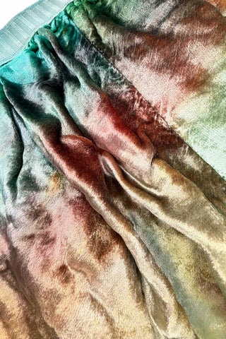 Hand Dyed Crushed Rayon Velvet Shorts