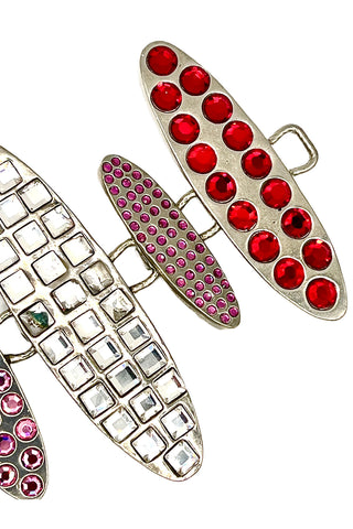Spring 1996 Todd Oldham Multi-Color Swarovski Crystal Oval Bracelet