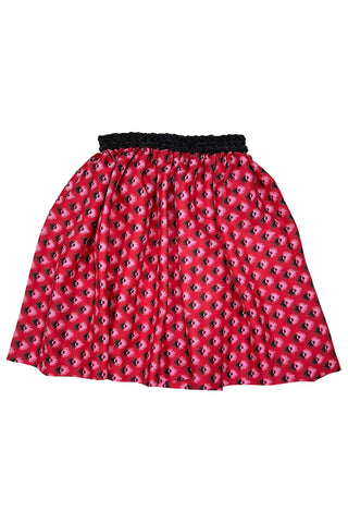 Todd Oldham 1992 Tuft Print Fabric Skirt