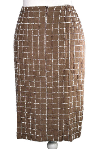 Fall 1997 Todd Oldham Wool Embroidered Skirt