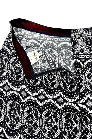 Spring 1996 Todd Oldham Black Lace Skirt