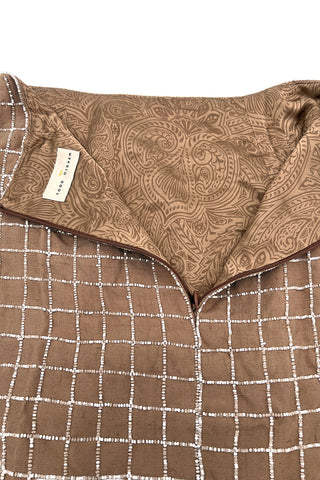 Fall 1997 Todd Oldham Wool Embroidered Skirt