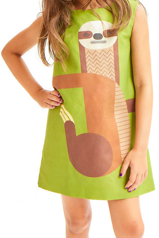 Kids "Sweet Sloth" Shift Dress