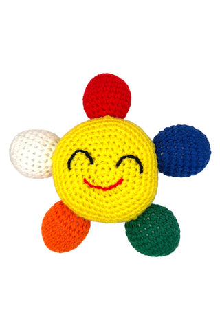 Hand-Crocheted Sun Pillow