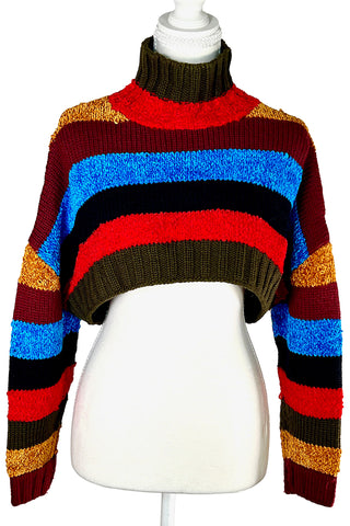 Fall 1994 Todd Oldham Hand-Knitted Cropped Sweater